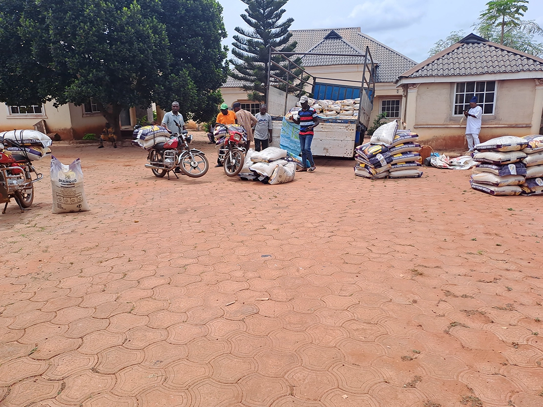 Distribution of Rice for Sallah Celebration
